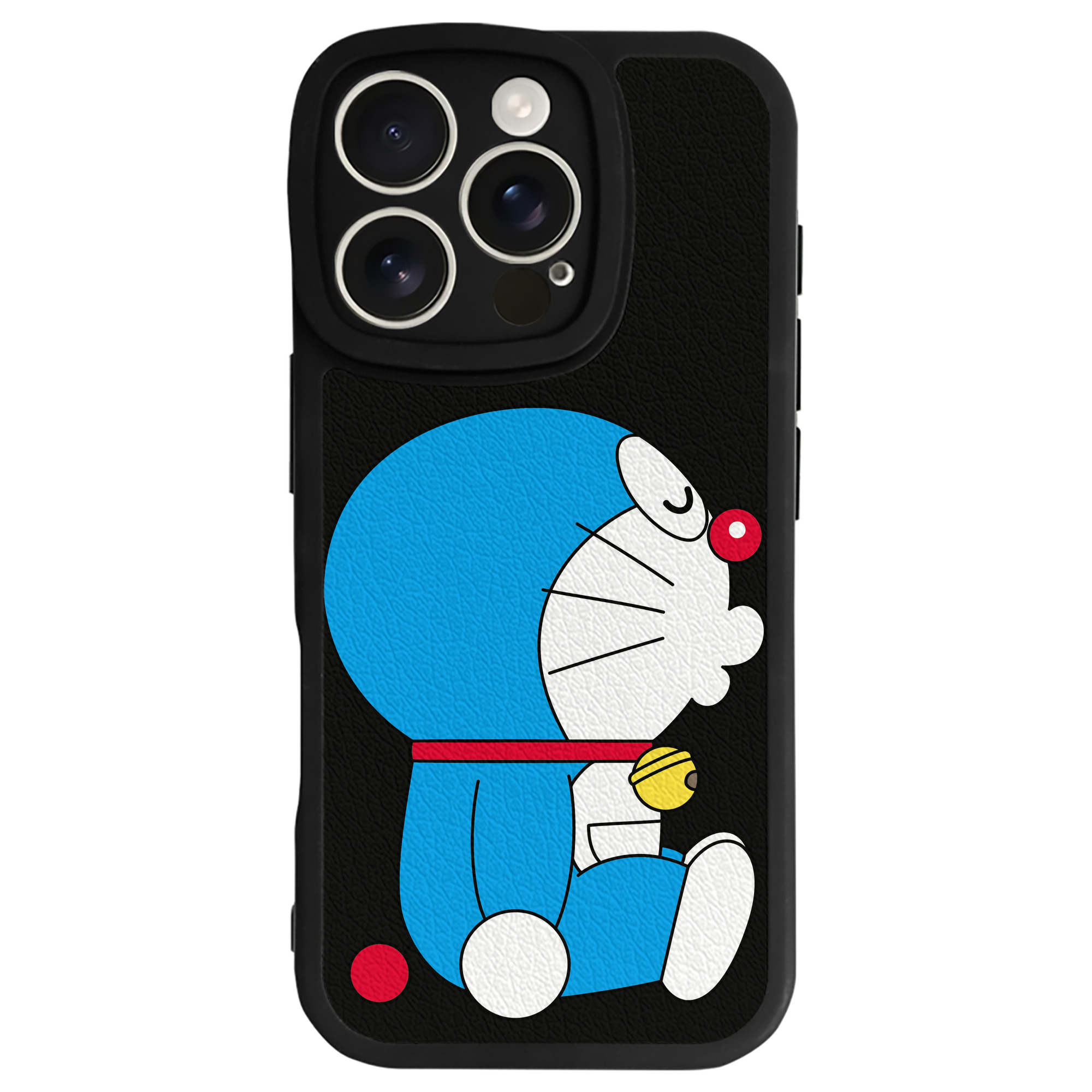 （画像用） ドラえもん Doraemon 【iPhone 16シリーズ対応】シリコンスマホケース（レザー調） 材質：シリコン